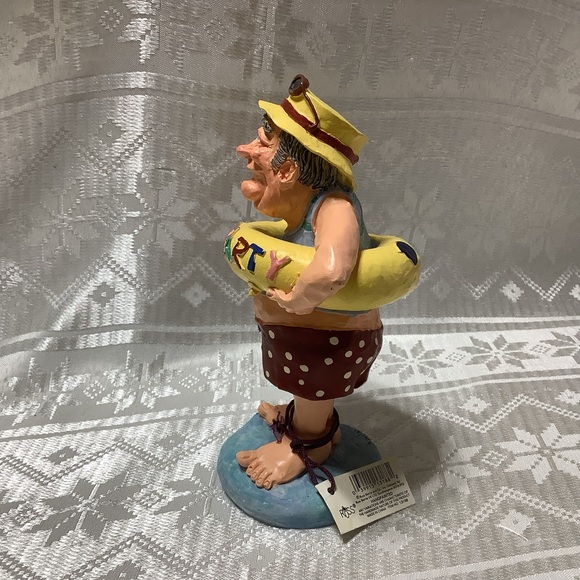 Russ Doug Harris Figurine Let’s Party Item No 13188 Vintage Signed - Picture 2 of 9